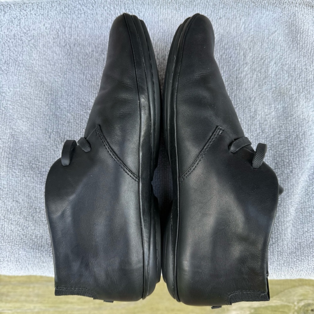 Camper Right Leather Ankle Booties Black Rubber Outsole EU 39 US 8.5 Flexible - Picture 5 of 16